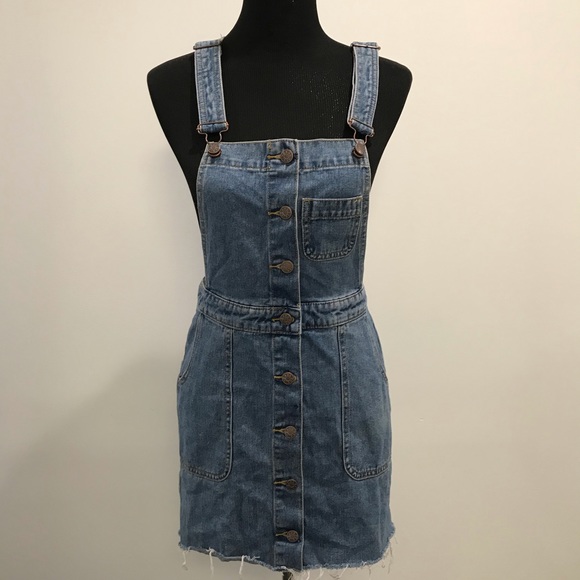 UO BDG Denim Jumper Dress - Picture 1 of 7
